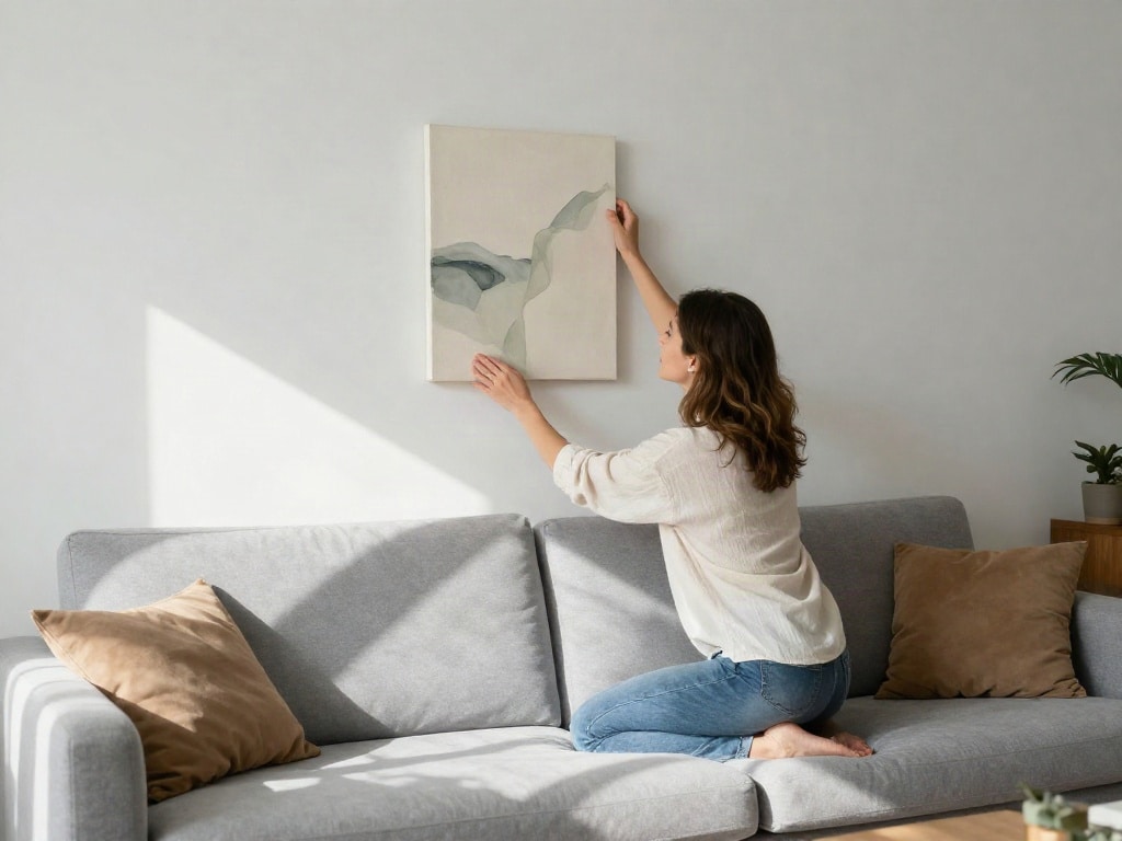 Bilder über Sofa