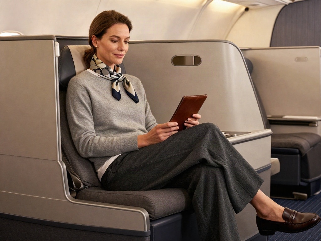 Reise Outfit Flugzeug