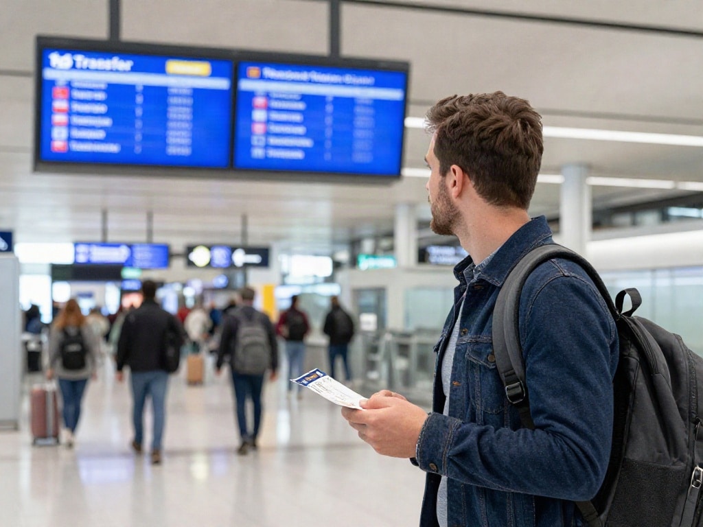 Umsteigen Flughafen