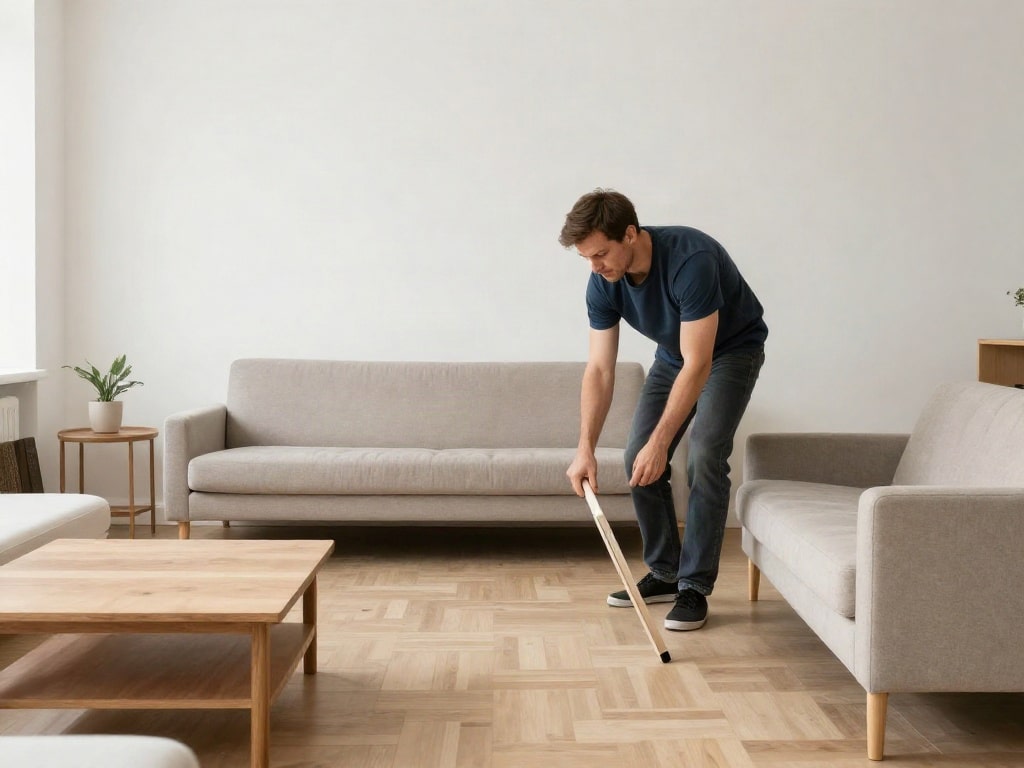 Wohnzimmer Möbel stellen